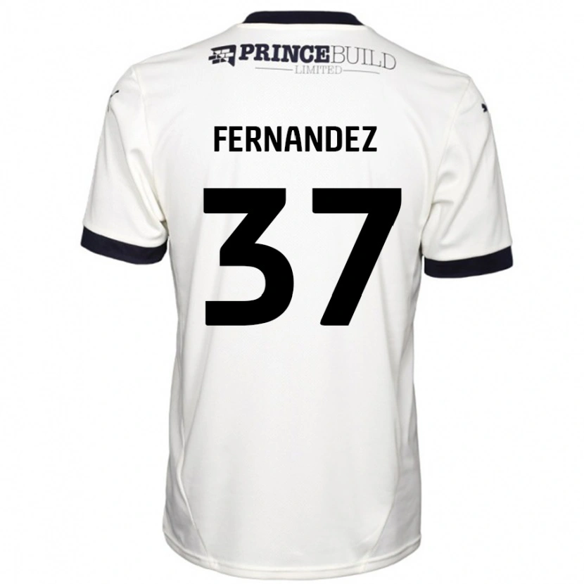 Danxen Pánské Emmanuel Fernandez #37 Off White Černá Daleko Hráčské Dresy 2024/25 Dres