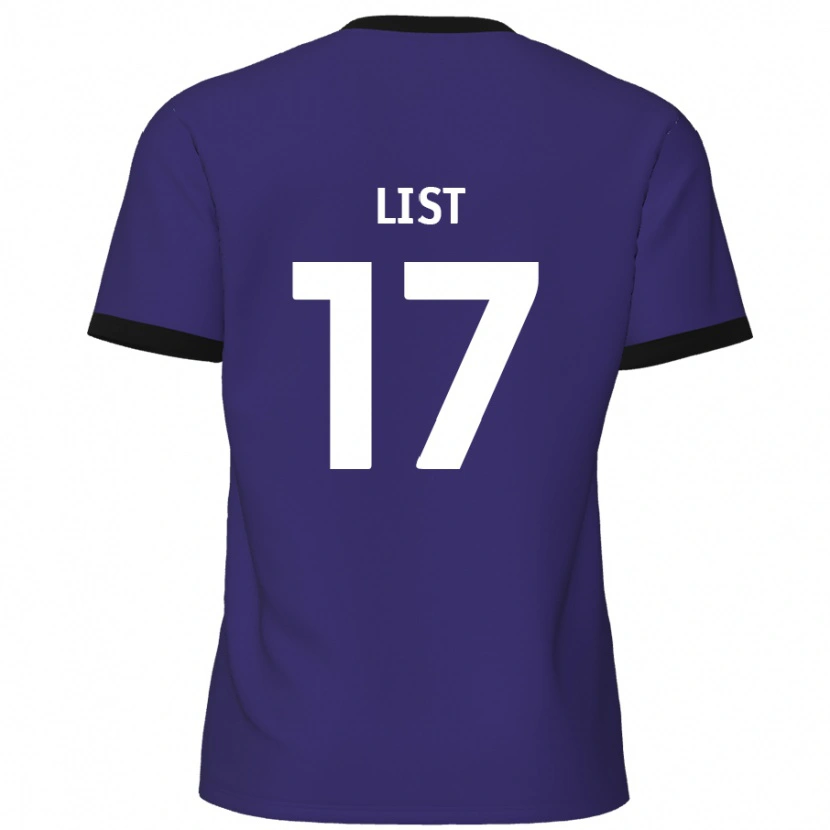 Danxen Pánské Elliott List #17 Fialová Daleko Hráčské Dresy 2024/25 Dres