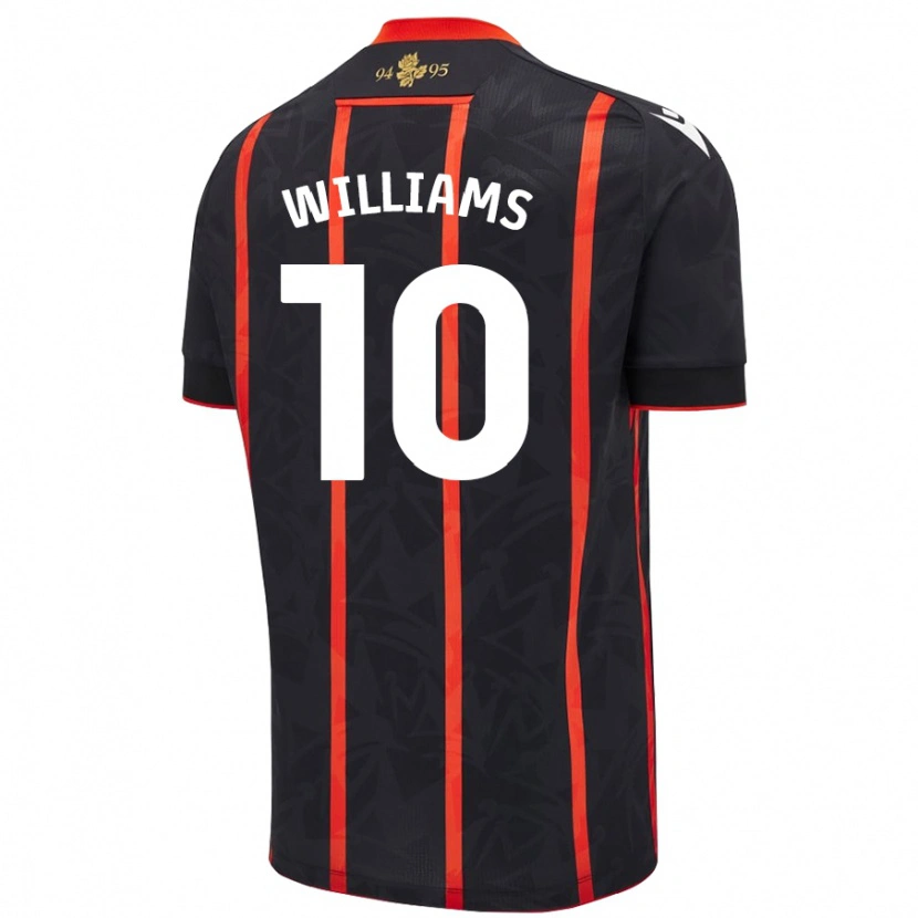 Danxen Pánské Chloe Williams #10 Černá Červená Daleko Hráčské Dresy 2024/25 Dres