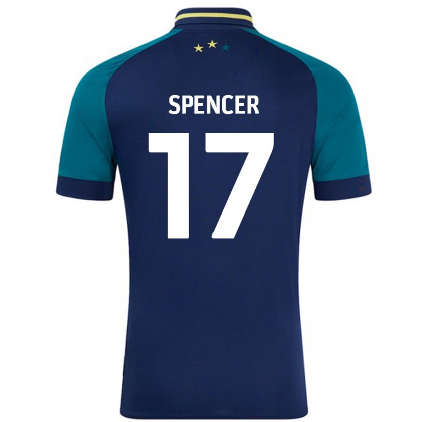 Danxen Pánské Brodie Spencer #17 Námořnická Tmavě Zelená Daleko Hráčské Dresy 2024/25 Dres