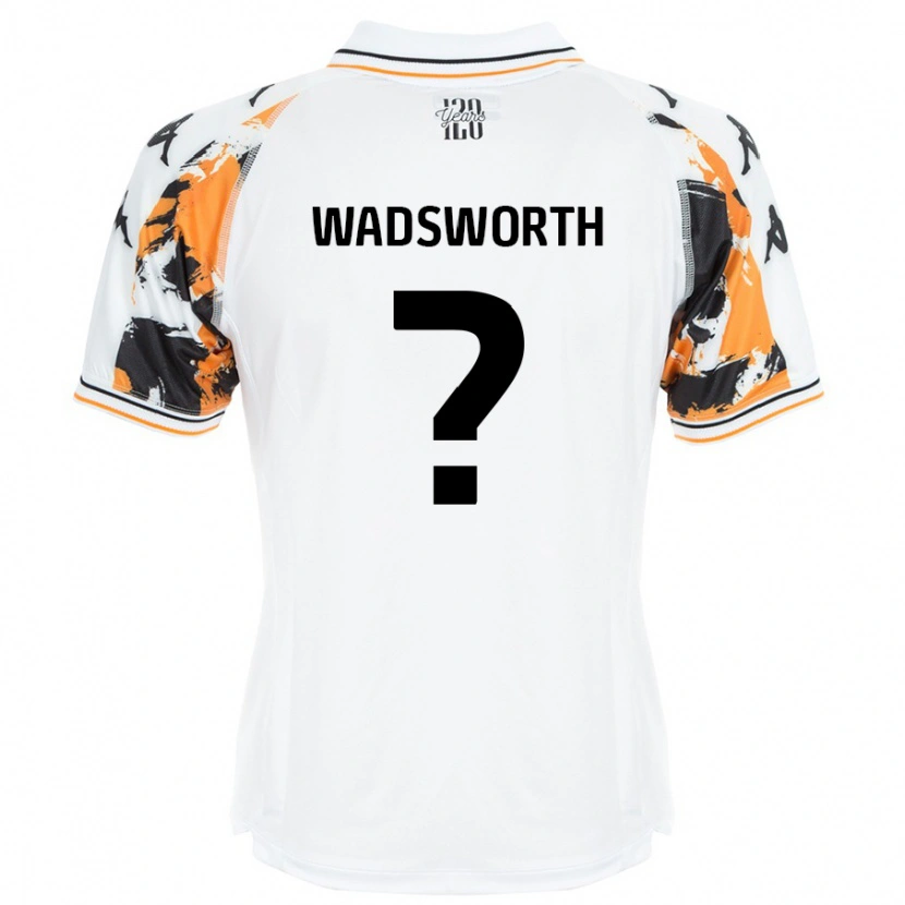 Danxen Pánské Noah Wadsworth #0 Bílý Daleko Hráčské Dresy 2024/25 Dres