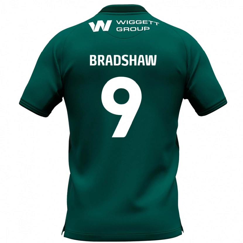 Danxen Pánské Tom Bradshaw #9 Zelený Daleko Hráčské Dresy 2024/25 Dres