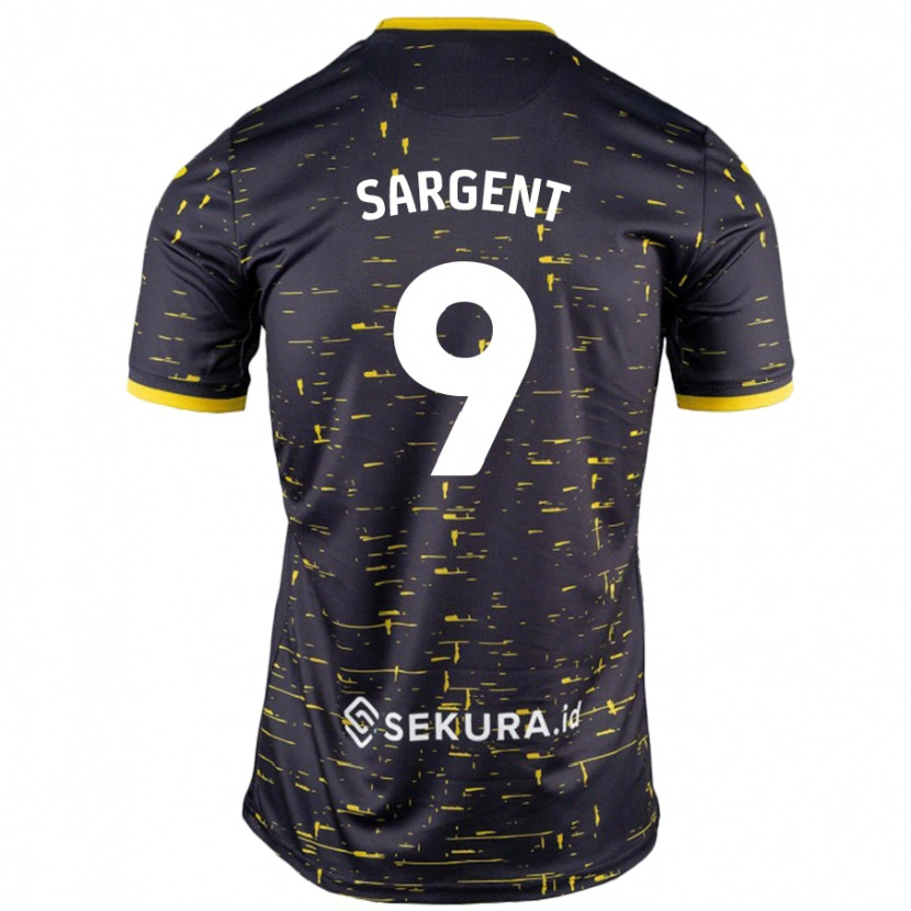 Danxen Pánské Josh Sargent #9 Černá Žlutá Daleko Hráčské Dresy 2024/25 Dres