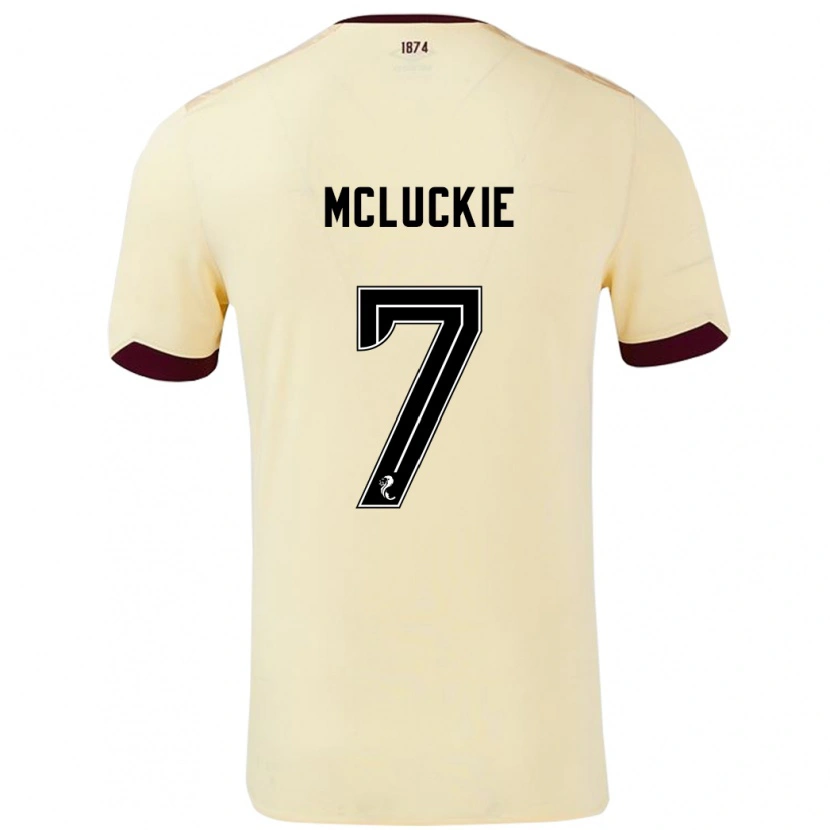 Danxen Pánské Bobby Mcluckie #7 Burgundsko Krémová Daleko Hráčské Dresy 2024/25 Dres