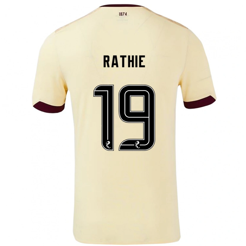 Danxen Pánské Luke Rathie #19 Burgundsko Krémová Daleko Hráčské Dresy 2024/25 Dres