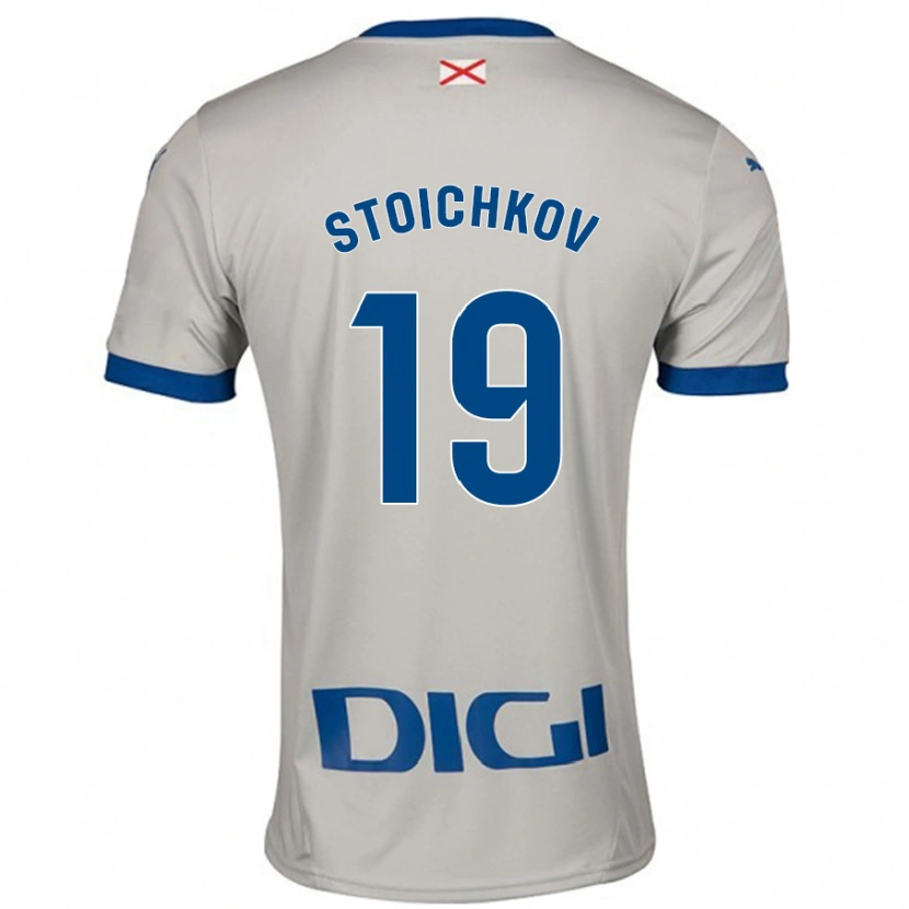 Danxen Pánské Stoichkov #19 Světle Šedá Daleko Hráčské Dresy 2024/25 Dres