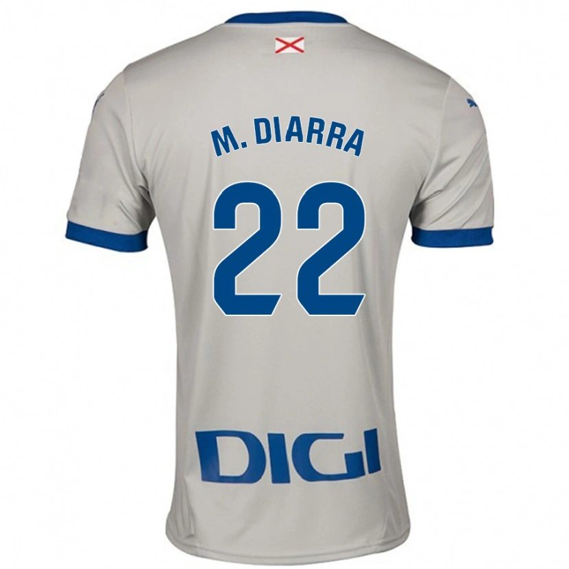 Danxen Pánské Moussa Diarra #22 Světle Šedá Daleko Hráčské Dresy 2024/25 Dres