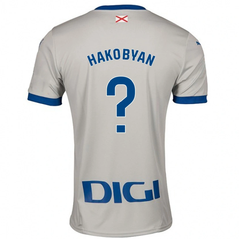 Danxen Pánské Andranik Hakobyan #0 Světle Šedá Daleko Hráčské Dresy 2024/25 Dres