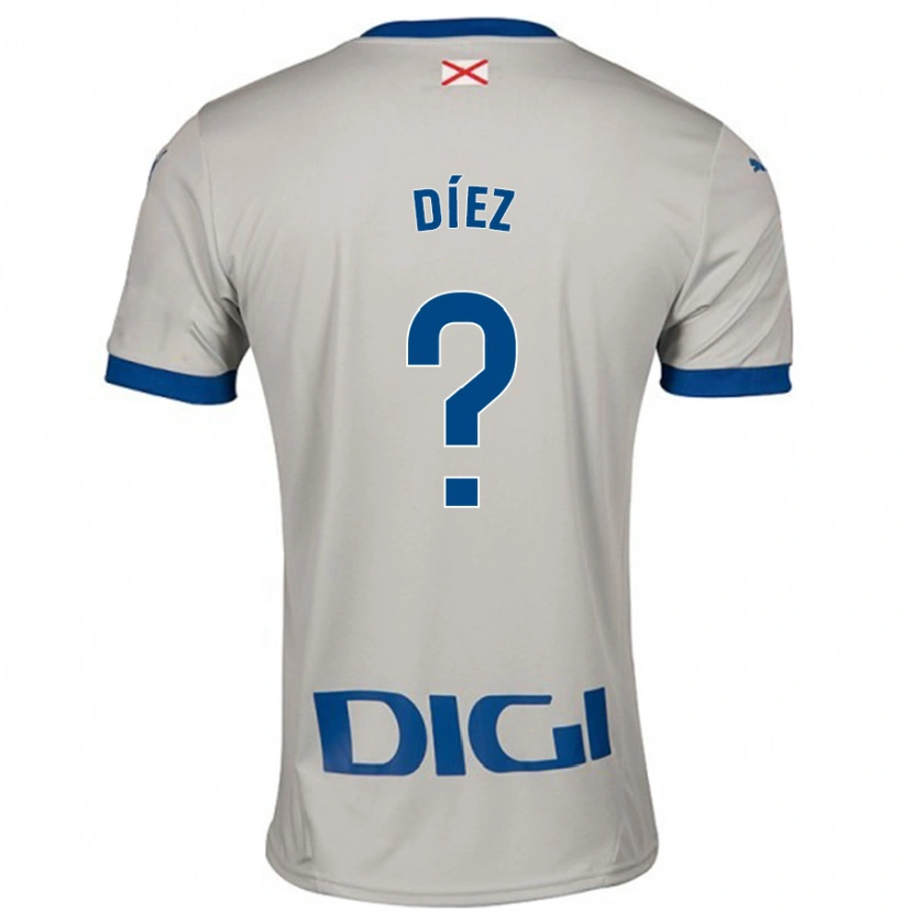 Danxen Pánské Victor Díez #0 Světle Šedá Daleko Hráčské Dresy 2024/25 Dres
