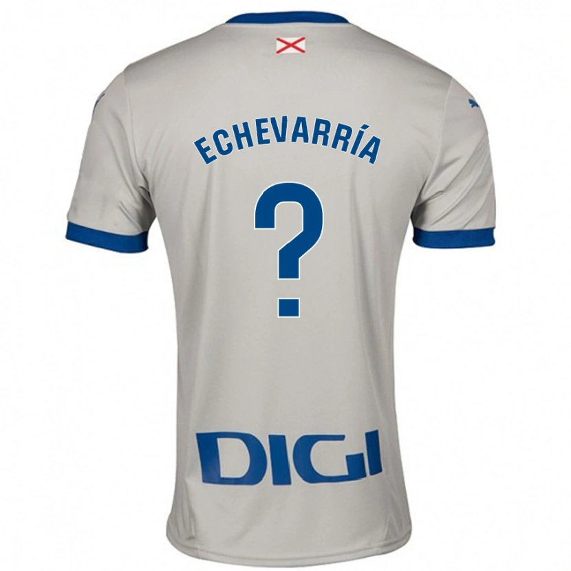 Danxen Pánské Iker Echevarría #0 Světle Šedá Daleko Hráčské Dresy 2024/25 Dres