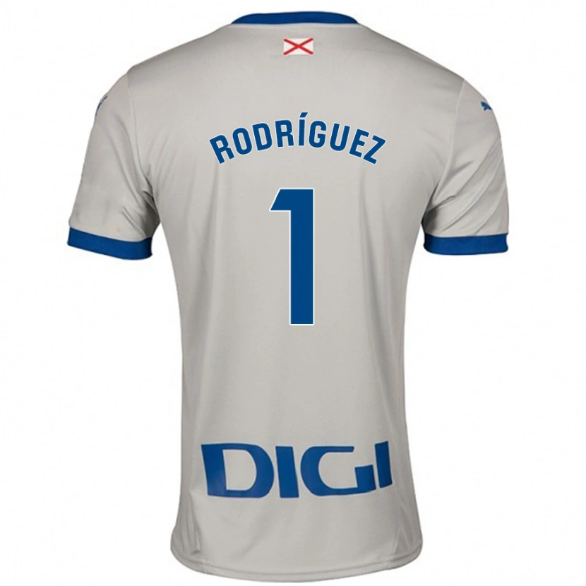 Danxen Pánské Adrián Rodríguez #1 Světle Šedá Daleko Hráčské Dresy 2024/25 Dres