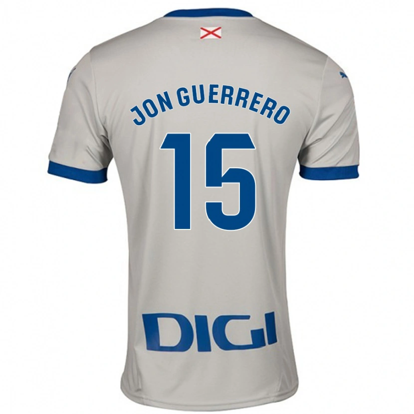 Danxen Pánské Julen Jon Guerrero #15 Světle Šedá Daleko Hráčské Dresy 2024/25 Dres