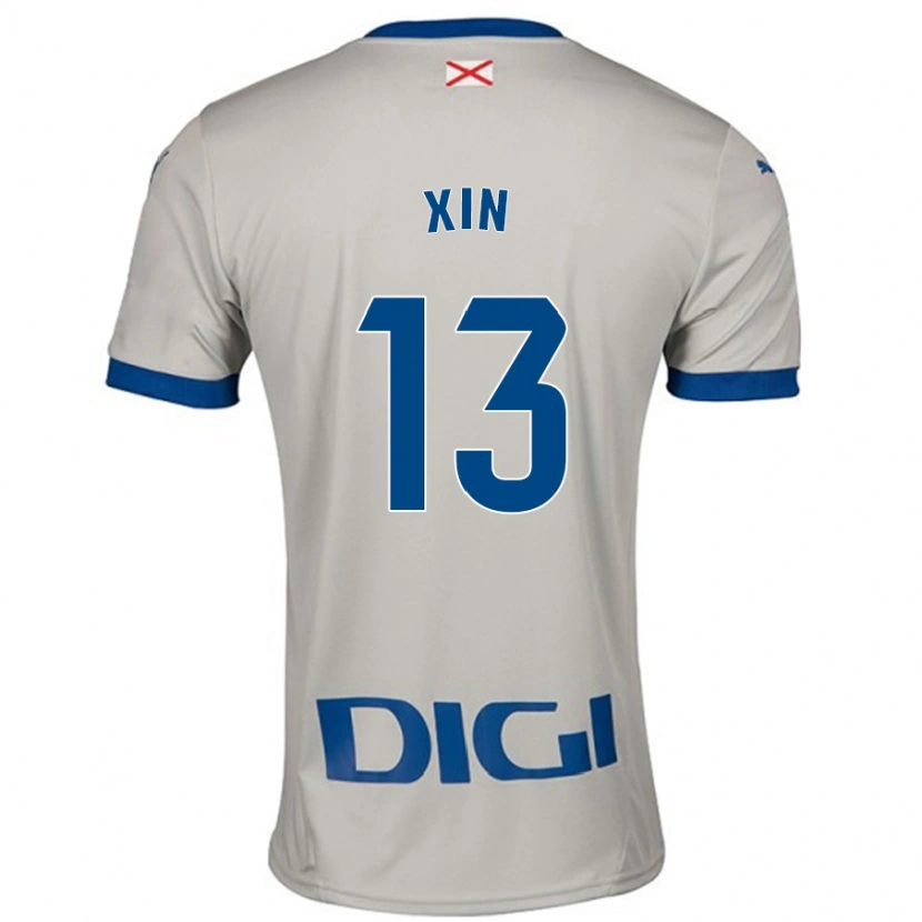 Danxen Pánské Jana Xin #13 Světle Šedá Daleko Hráčské Dresy 2024/25 Dres