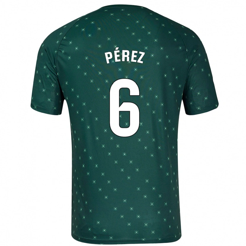 Danxen Pánské René Pérez #6 Tmavě Zelená Daleko Hráčské Dresy 2024/25 Dres