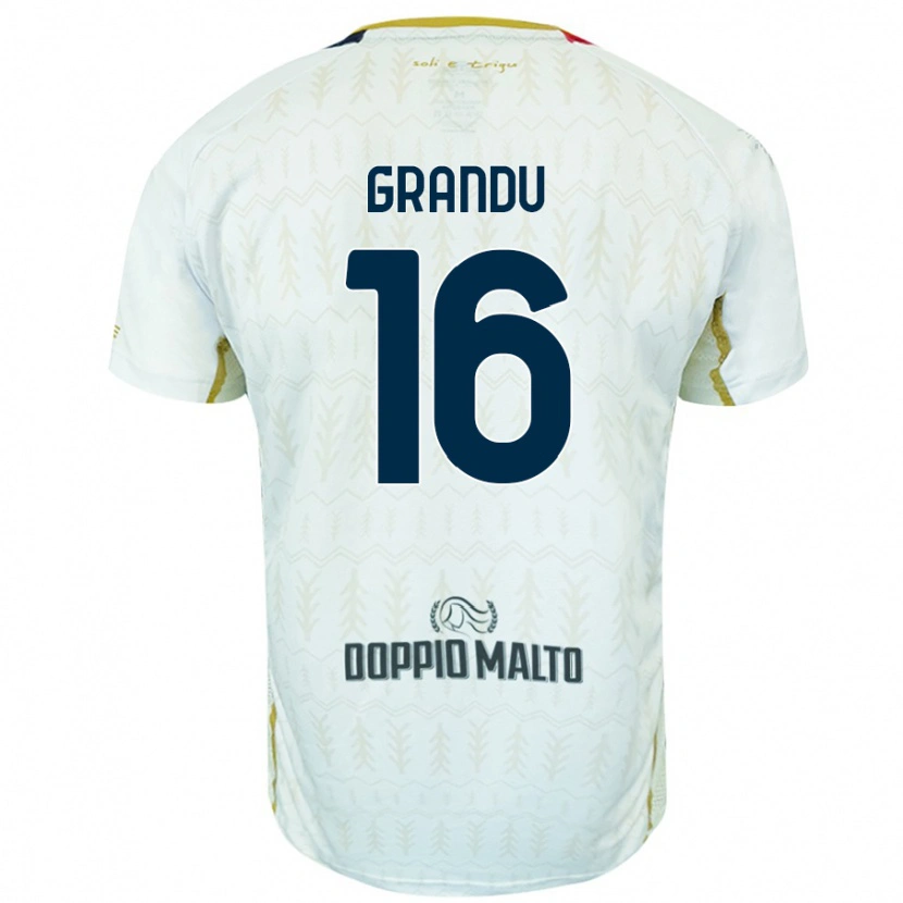 Danxen Pánské Nicola Grandu #16 Bílý Daleko Hráčské Dresy 2024/25 Dres