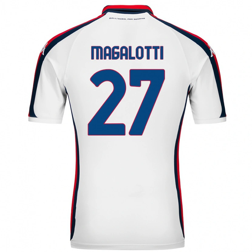 Danxen Pánské Gabriele Magalotti #27 Bílý Daleko Hráčské Dresy 2024/25 Dres