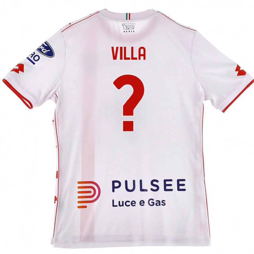 Danxen Pánské Manuel Villa #0 Bílá Červená Daleko Hráčské Dresy 2024/25 Dres