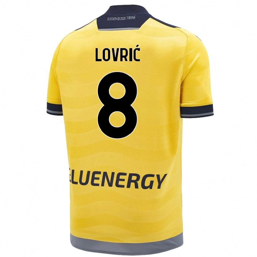 Danxen Pánské Sandi Lovrić #8 Zlatý Daleko Hráčské Dresy 2024/25 Dres