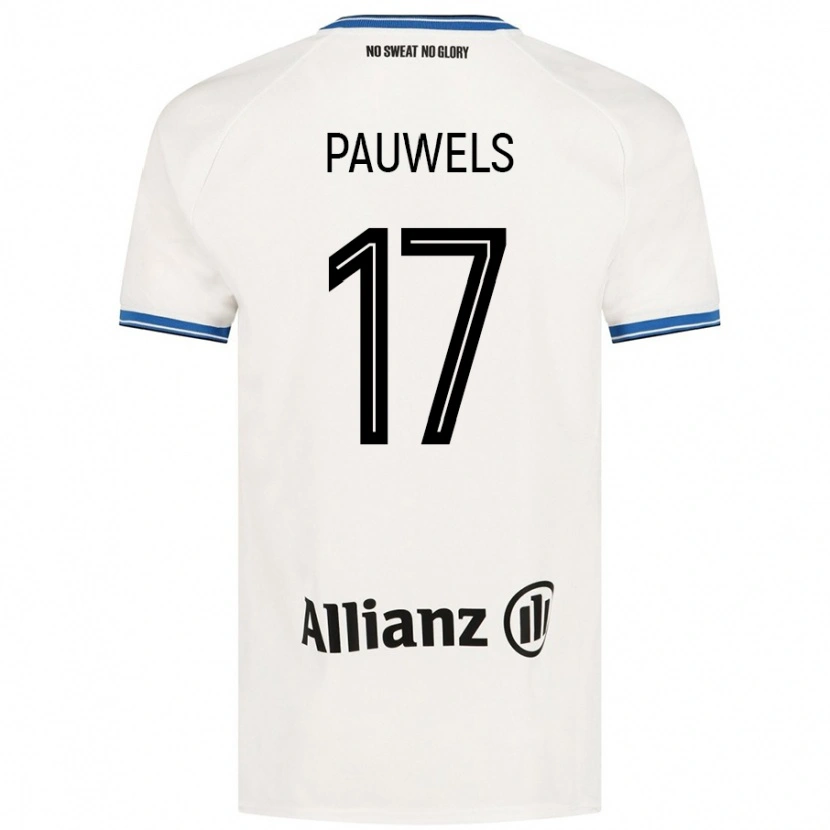 Danxen Pánské Fleur Pauwels #17 Bílý Daleko Hráčské Dresy 2024/25 Dres