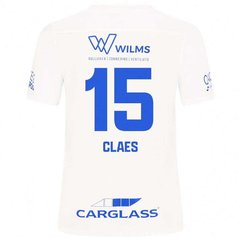 Danxen Pánské Thomas Claes #15 Bílý Daleko Hráčské Dresy 2024/25 Dres