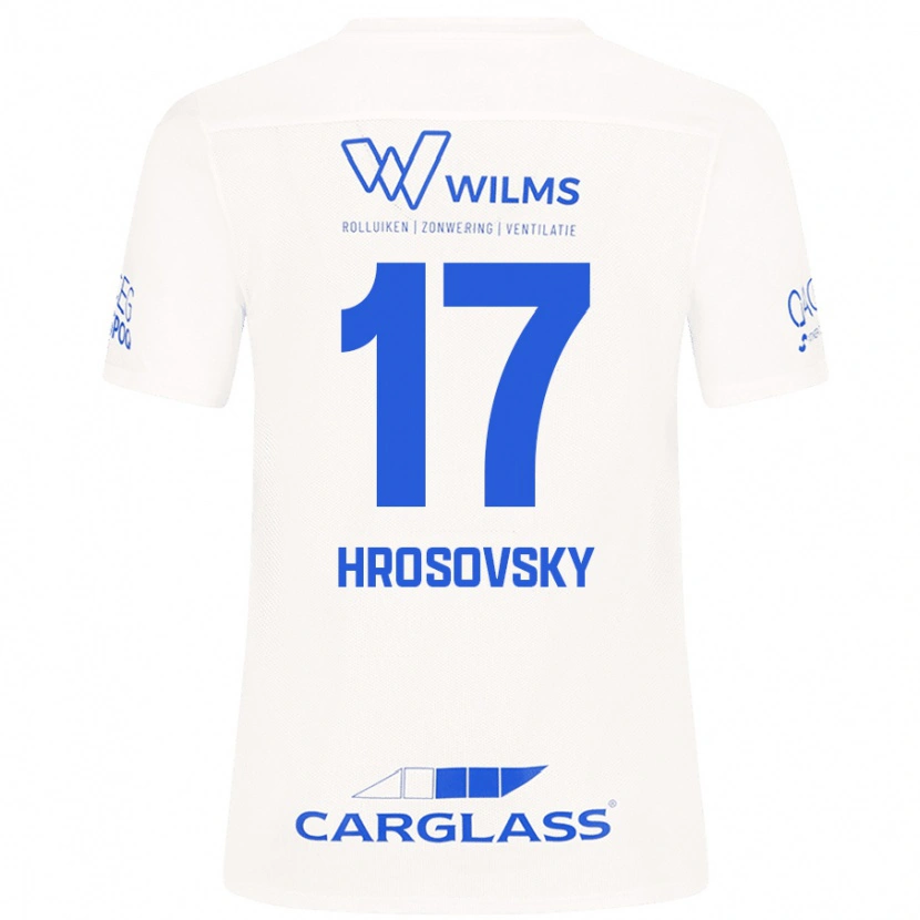 Danxen Pánské Patrik Hrosovsky #17 Bílý Daleko Hráčské Dresy 2024/25 Dres