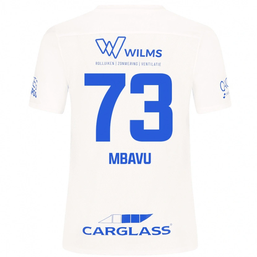 Danxen Pánské Elie Mbavu #73 Bílý Daleko Hráčské Dresy 2024/25 Dres