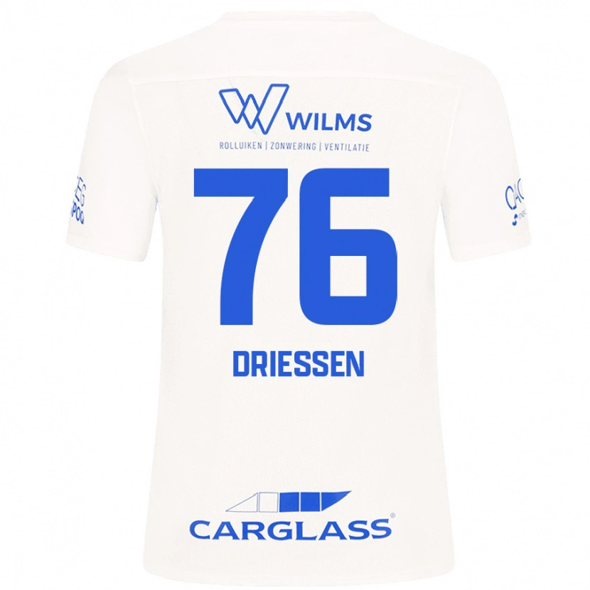 Danxen Pánské Jelle Driessen #76 Bílý Daleko Hráčské Dresy 2024/25 Dres