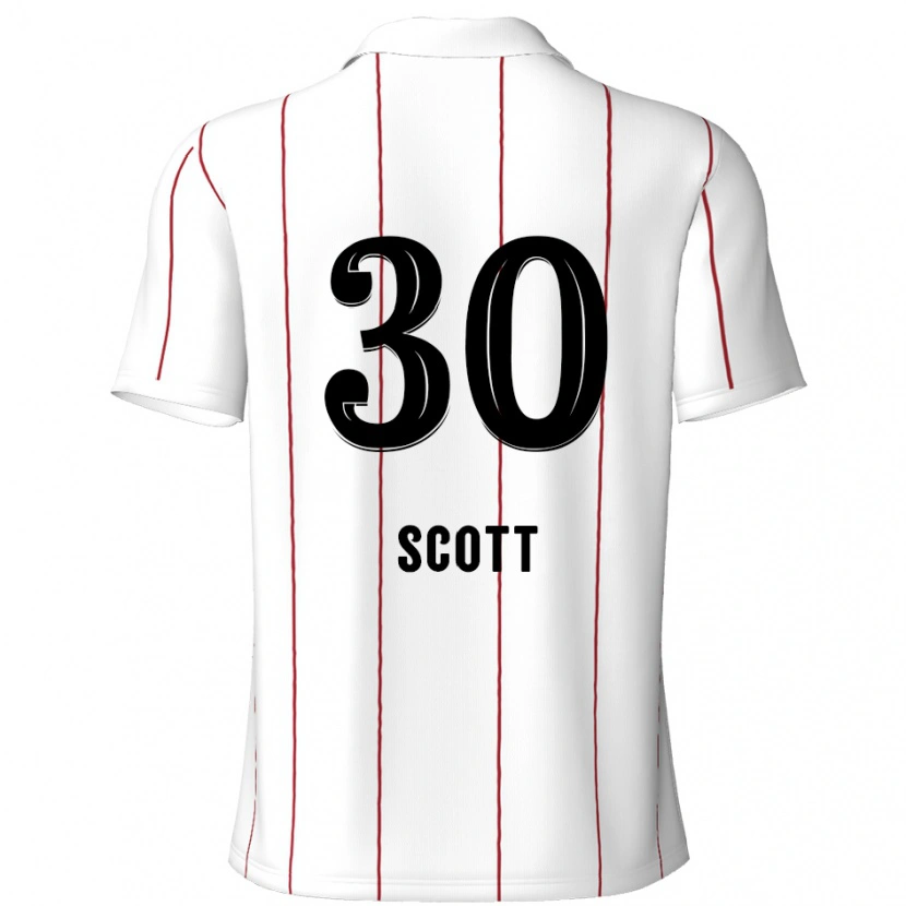 Danxen Pánské Christopher Scott #30 Bílá Černá Daleko Hráčské Dresy 2024/25 Dres