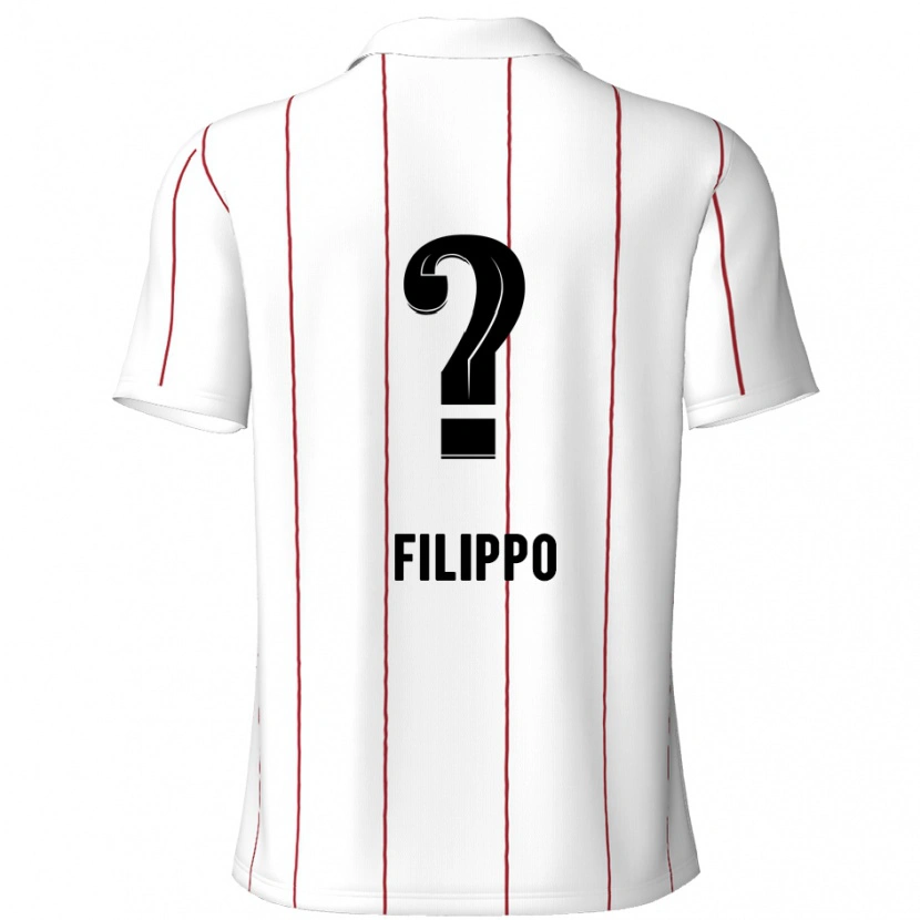 Danxen Pánské Niels Filippo #0 Bílá Černá Daleko Hráčské Dresy 2024/25 Dres