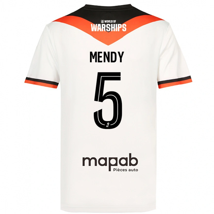 Danxen Pánské Benjamin Mendy #5 Bílý Daleko Hráčské Dresy 2024/25 Dres
