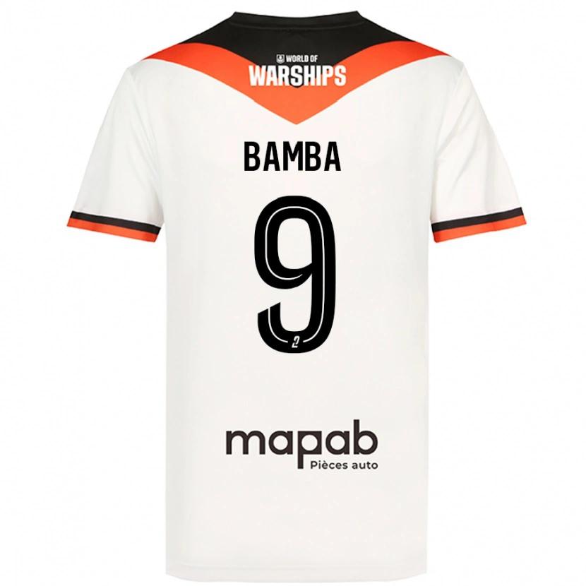 Danxen Pánské Mohamed Bamba #9 Bílý Daleko Hráčské Dresy 2024/25 Dres
