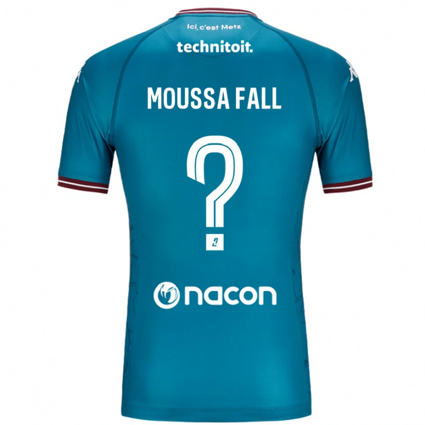 Danxen Pánské Pape Moussa Fall #0 Modrý Benzín Daleko Hráčské Dresy 2024/25 Dres