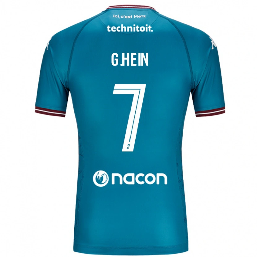 Danxen Pánské Gauthier Hein #7 Modrý Benzín Daleko Hráčské Dresy 2024/25 Dres
