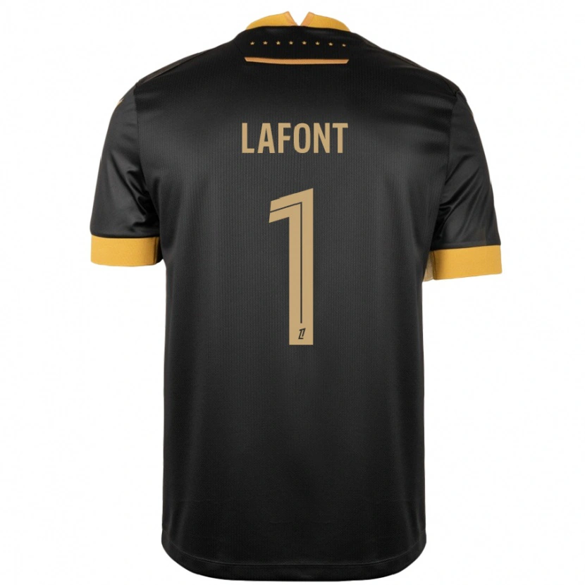 Danxen Pánské Alban Lafont #1 Černá Hnědá Daleko Hráčské Dresy 2024/25 Dres