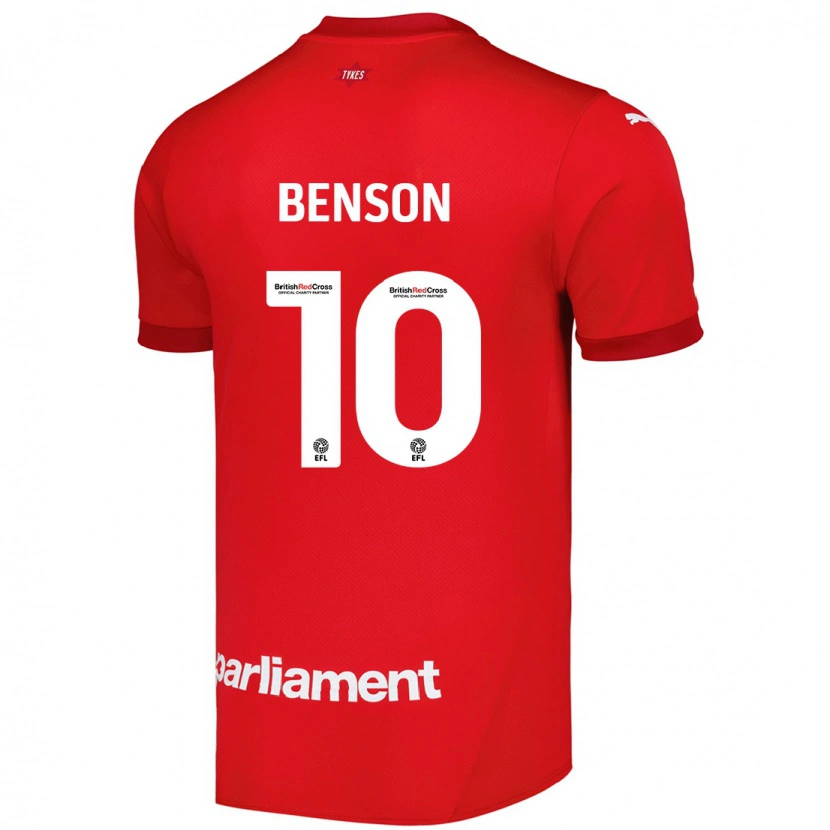 Danxen Dámské Josh Benson #10 Červený Domů Hráčské Dresy 2024/25 Dres