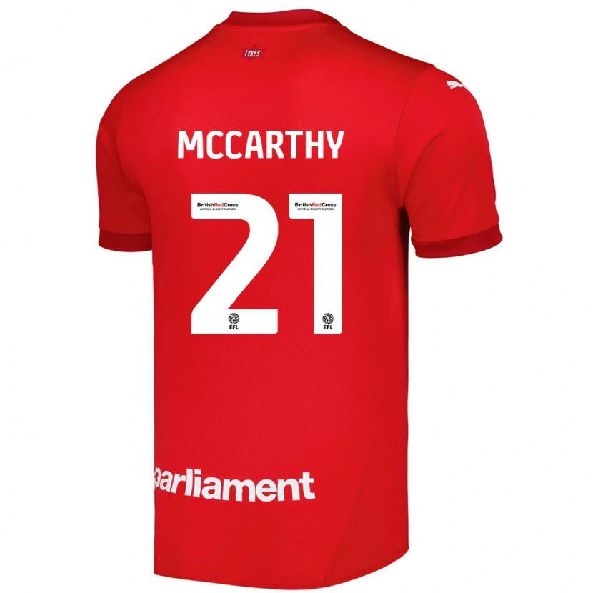Danxen Dámské Conor Mccarthy #21 Červený Domů Hráčské Dresy 2024/25 Dres