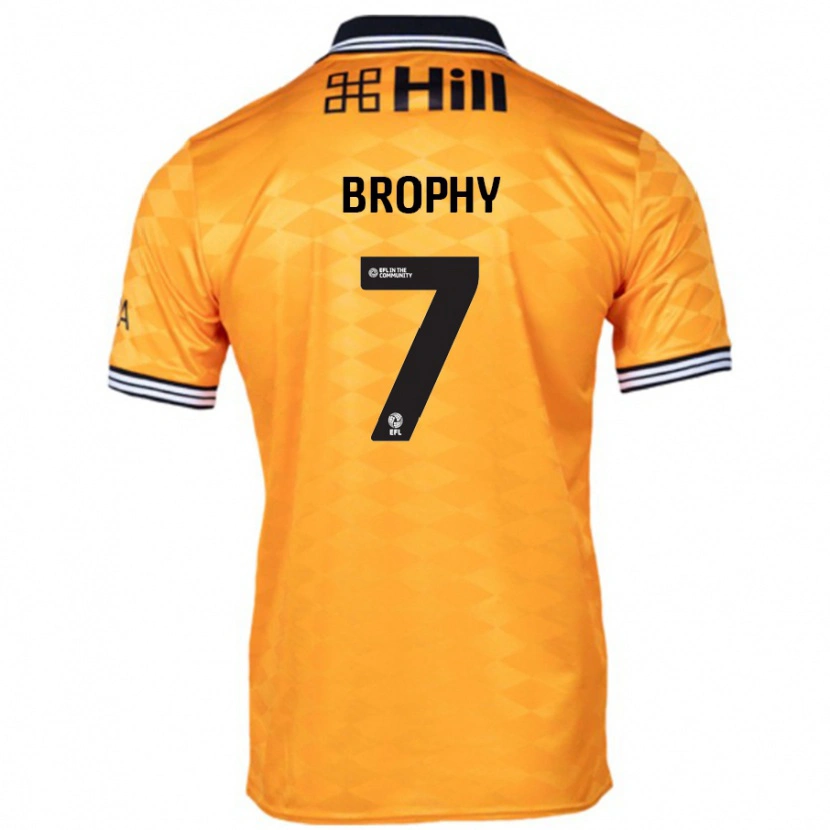 Danxen Dámské James Brophy #7 Pomerančový Domů Hráčské Dresy 2024/25 Dres