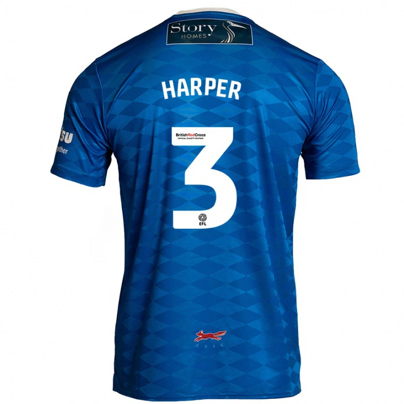 Danxen Dámské Cameron Harper #3 Modrý Domů Hráčské Dresy 2024/25 Dres