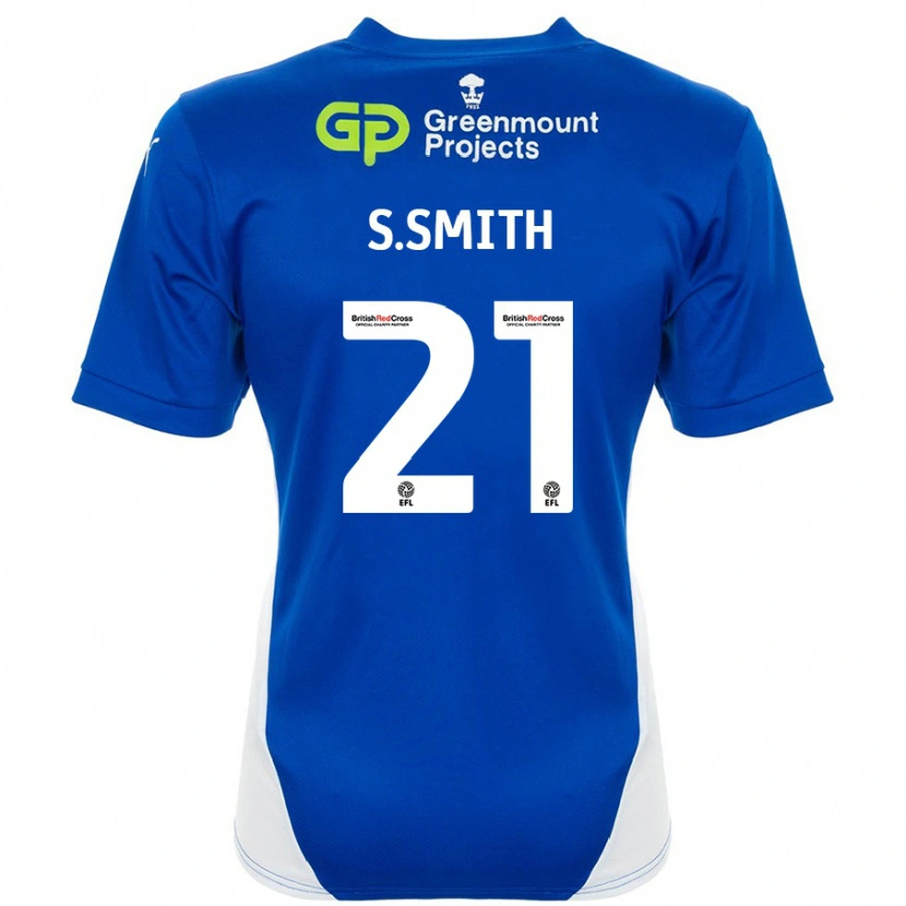 Danxen Dámské Scott Smith #21 Modrá Bílá Domů Hráčské Dresy 2024/25 Dres