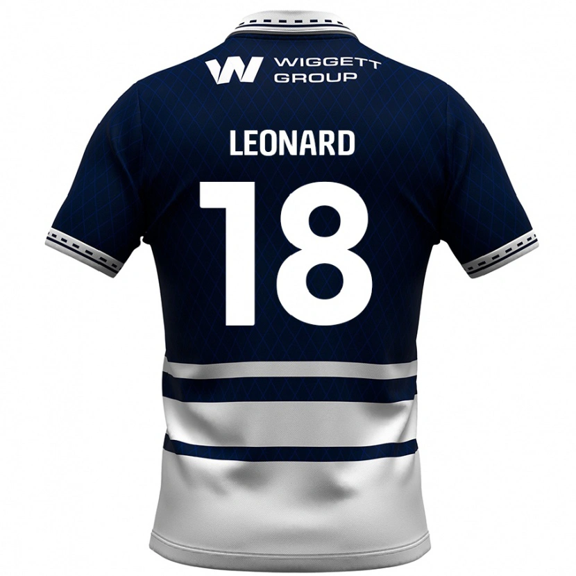 Danxen Dámské Ryan Leonard #18 Námořnická Modrá Bílá Domů Hráčské Dresy 2024/25 Dres