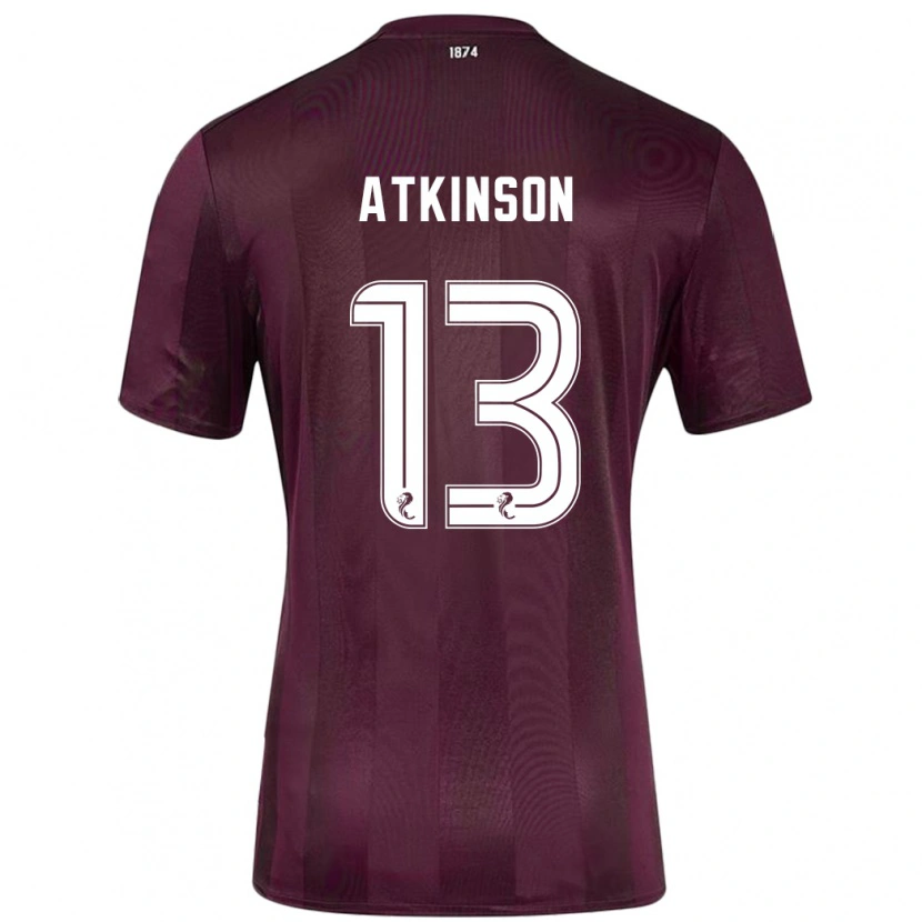 Danxen Dámské Nathaniel Atkinson #13 Burgundské Domů Hráčské Dresy 2024/25 Dres