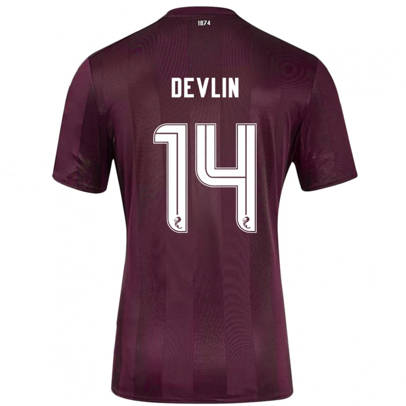 Danxen Dámské Cammy Devlin #14 Burgundské Domů Hráčské Dresy 2024/25 Dres