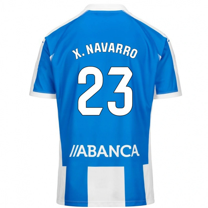 Danxen Dámské Ximo Navarro #23 Modrá Bílá Domů Hráčské Dresy 2024/25 Dres