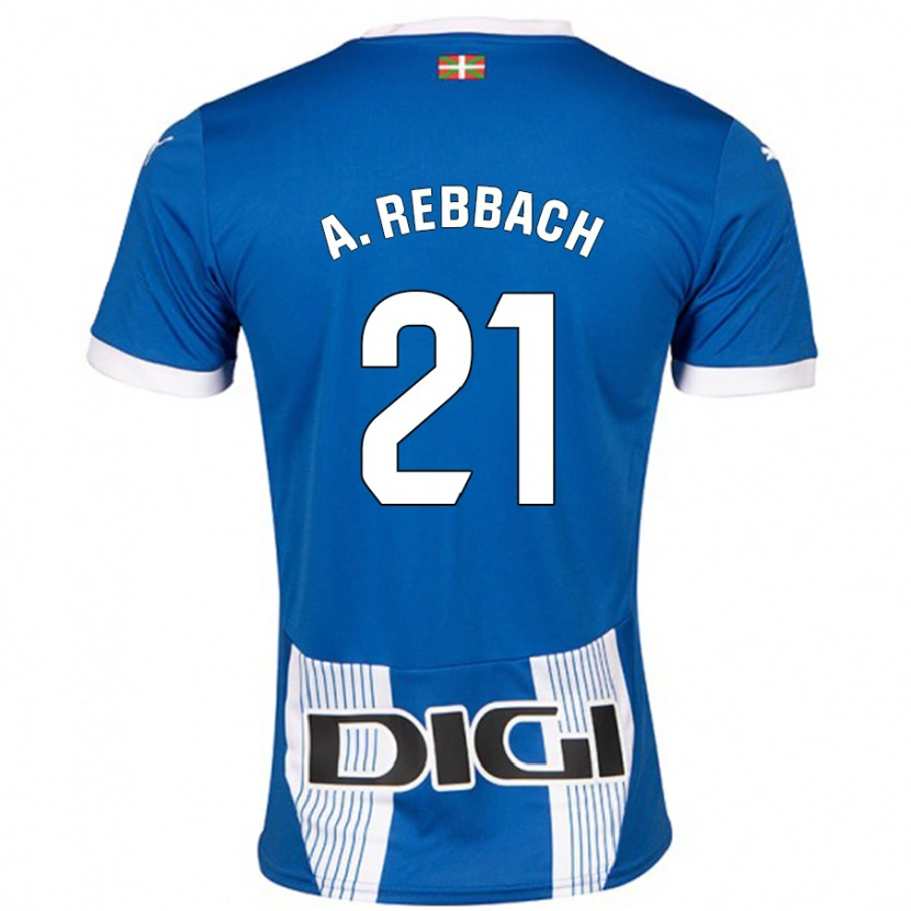 Danxen Dámské Abde Rebbach #21 Modrý Domů Hráčské Dresy 2024/25 Dres
