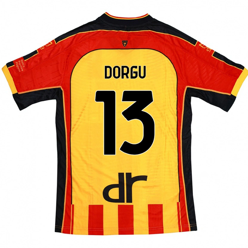 Danxen Dámské Patrick Dorgu #13 Žlutá Červená Domů Hráčské Dresy 2024/25 Dres