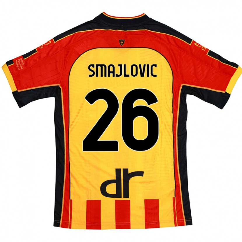 Danxen Dámské Zinedin Smajlovic #26 Žlutá Červená Domů Hráčské Dresy 2024/25 Dres