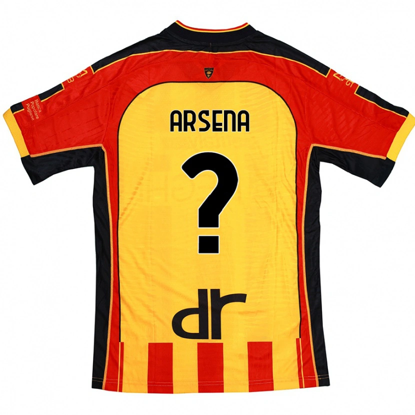 Danxen Dámské Marco Arsena #0 Žlutá Červená Domů Hráčské Dresy 2024/25 Dres