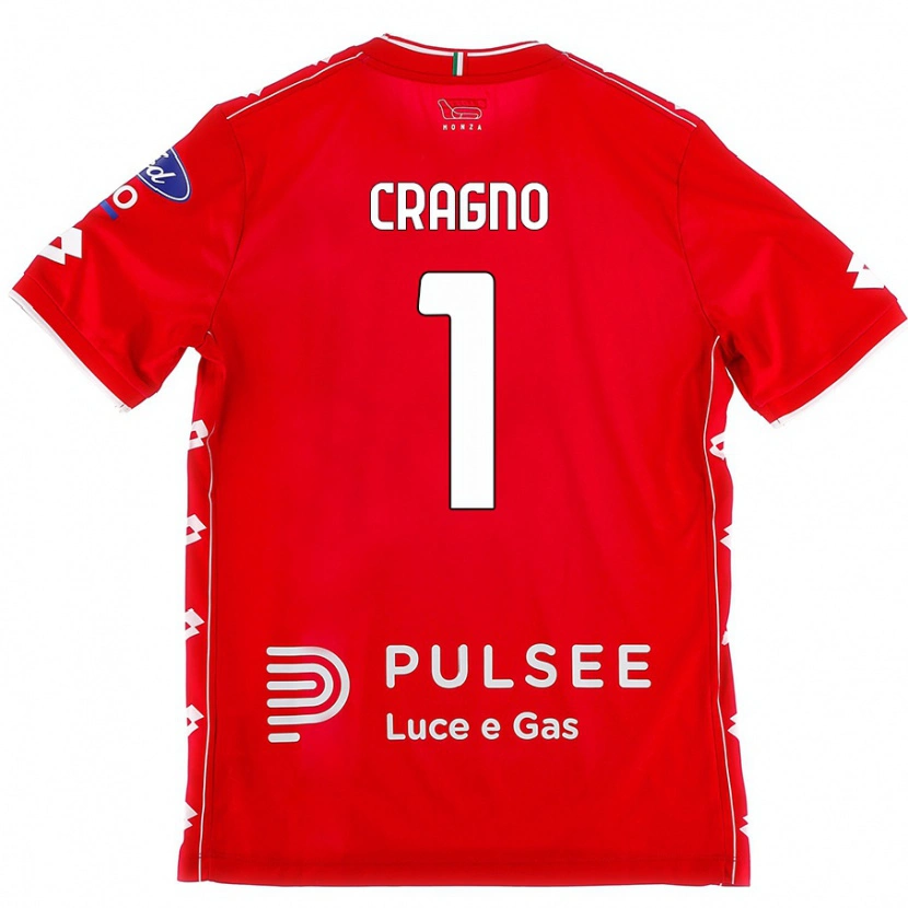Danxen Dámské Alessio Cragno #1 Červená Bílá Domů Hráčské Dresy 2024/25 Dres