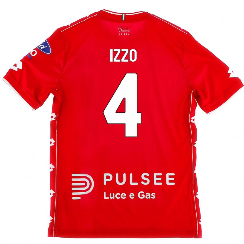 Danxen Dámské Armando Izzo #4 Červená Bílá Domů Hráčské Dresy 2024/25 Dres