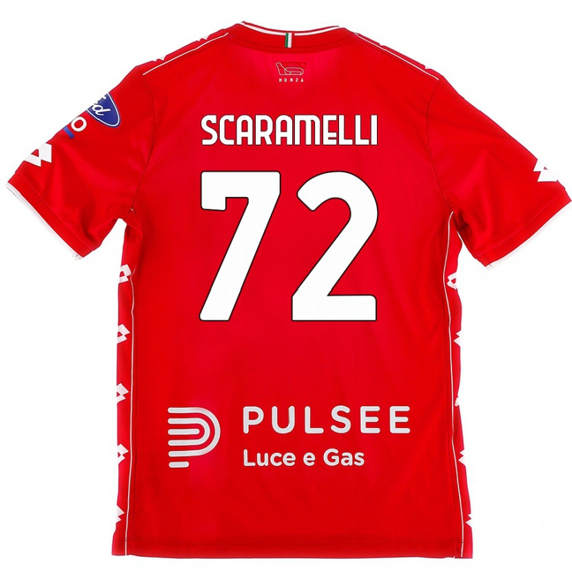 Danxen Dámské Endris Scaramelli #72 Červená Bílá Domů Hráčské Dresy 2024/25 Dres